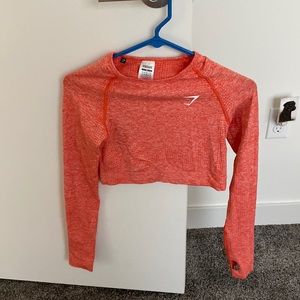 Gymshark vital seamless long sleeve cropped workout top